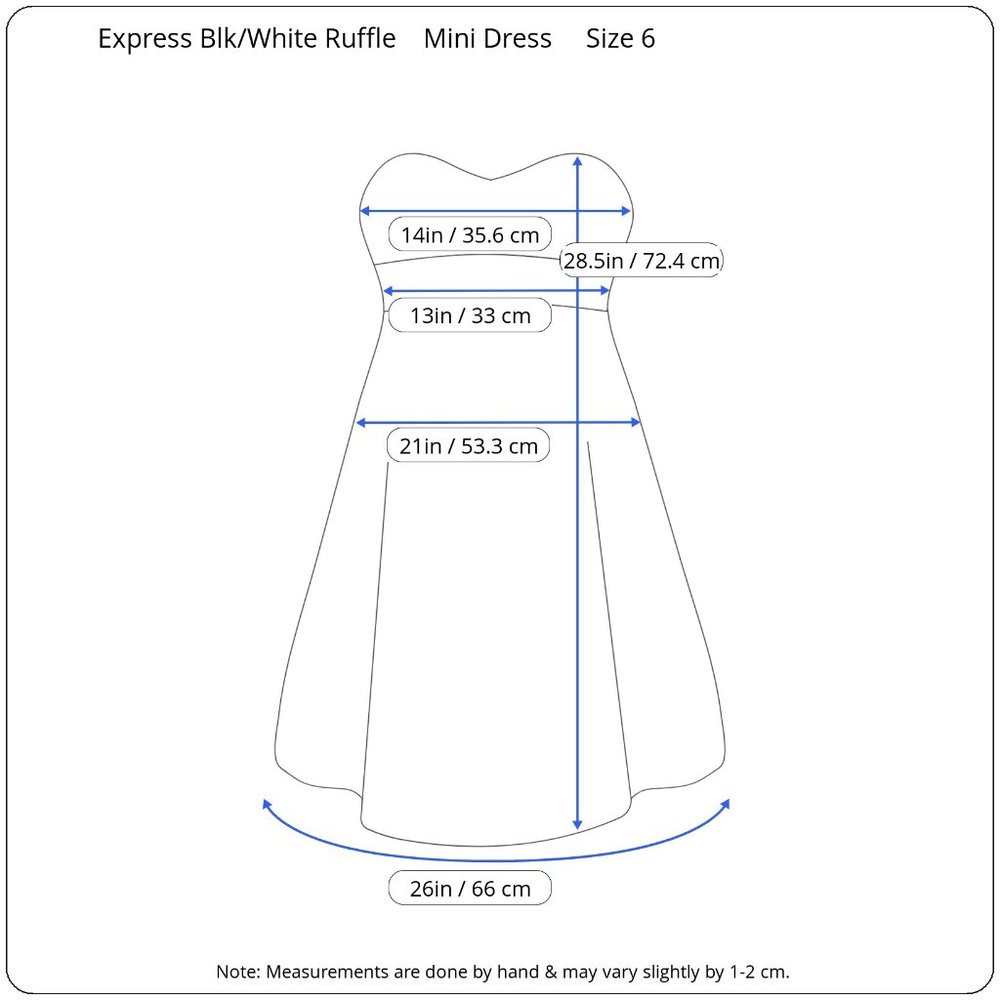 Express Strapless Ruffles Mini Dress **MINT CONDITION** - Picture 14 of 16